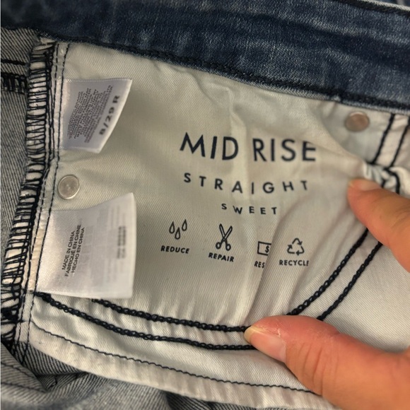 Lucky Brand Mid Rise Straight Sweet Size 8/29 - Picture 5 of 6